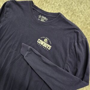 NFL Dallas Cowboys Authentic Football‎ Long Sleeve T-Shirt Mens Size 2XL Blue